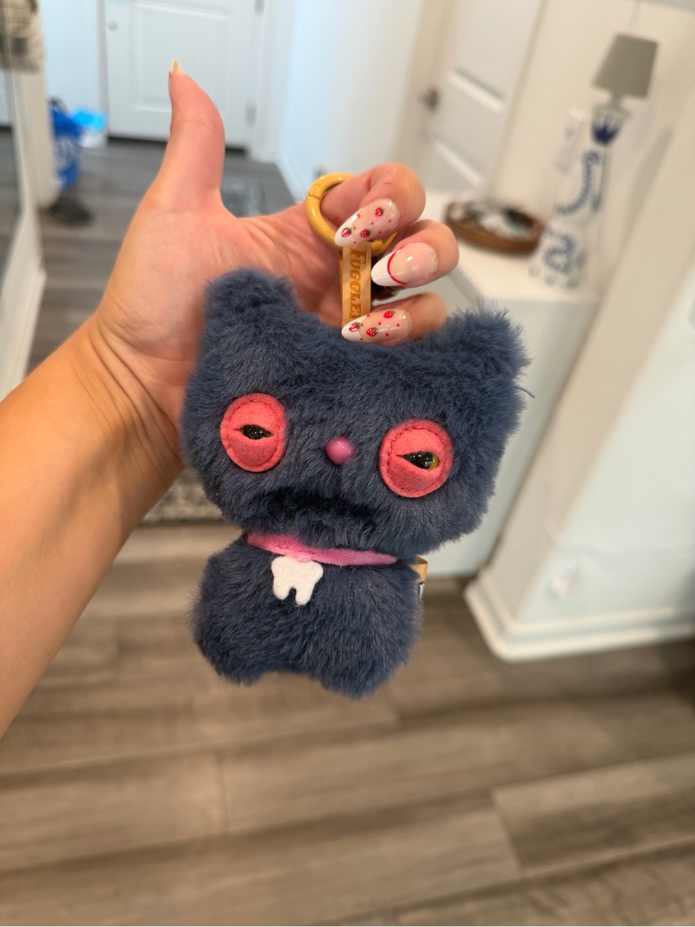 Fuggler Alley Cat Keychain Charm Cheeze